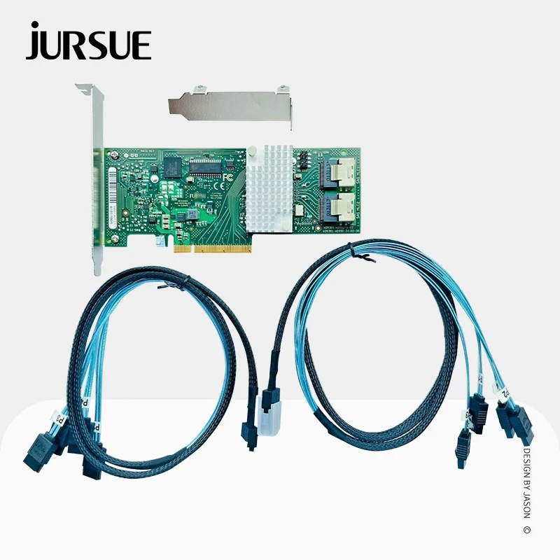 

D2607-A21 = LSI 9211-8i RAID Controller Card SAS FW:P20 IT Mode PCIe Expander Card For ZFS FreeNAS unRAID + 2*SFF8087 SATA Cable