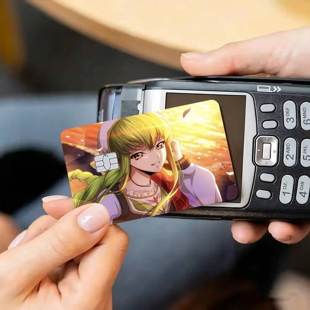 C-Code Geass-ss Credit Card HD Stickers Small Chip Waterproof Sticker Game Card Decal Gift