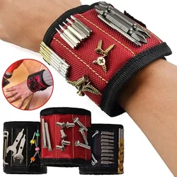 New Strong Magnetic Wristband Portable Tool Bag for Screw Nail Nut Bolt Drill Bit Repair Kit Organizer Storage