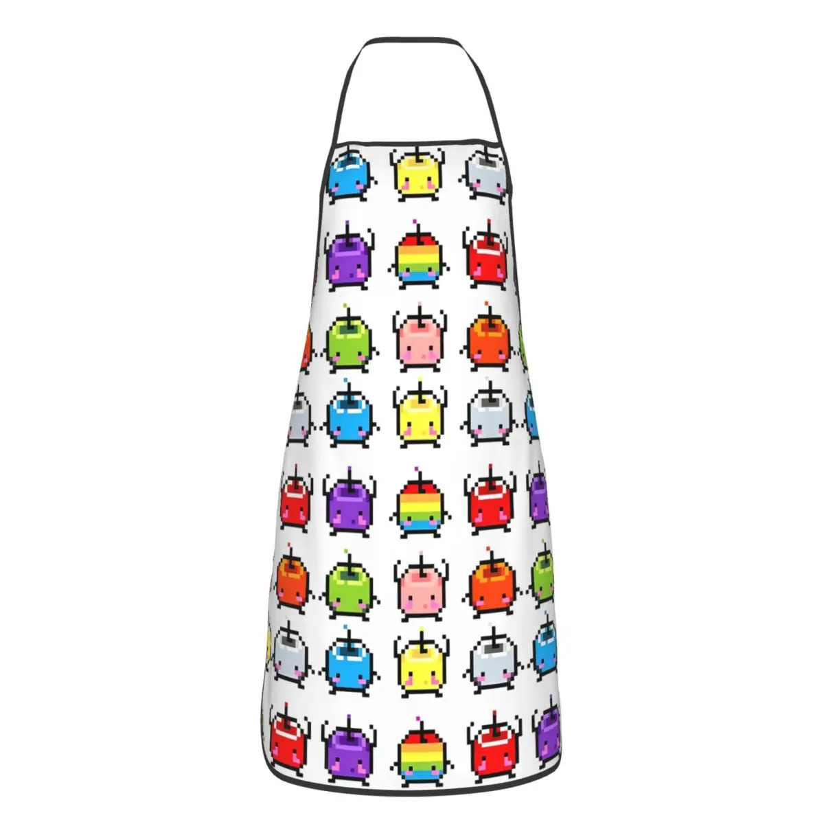 Stardew Valley Pastel Junimos Color Apron Unisex Waterproof Garden Bib RPG Game Polyester Cuisine Cooking Baking Tablier