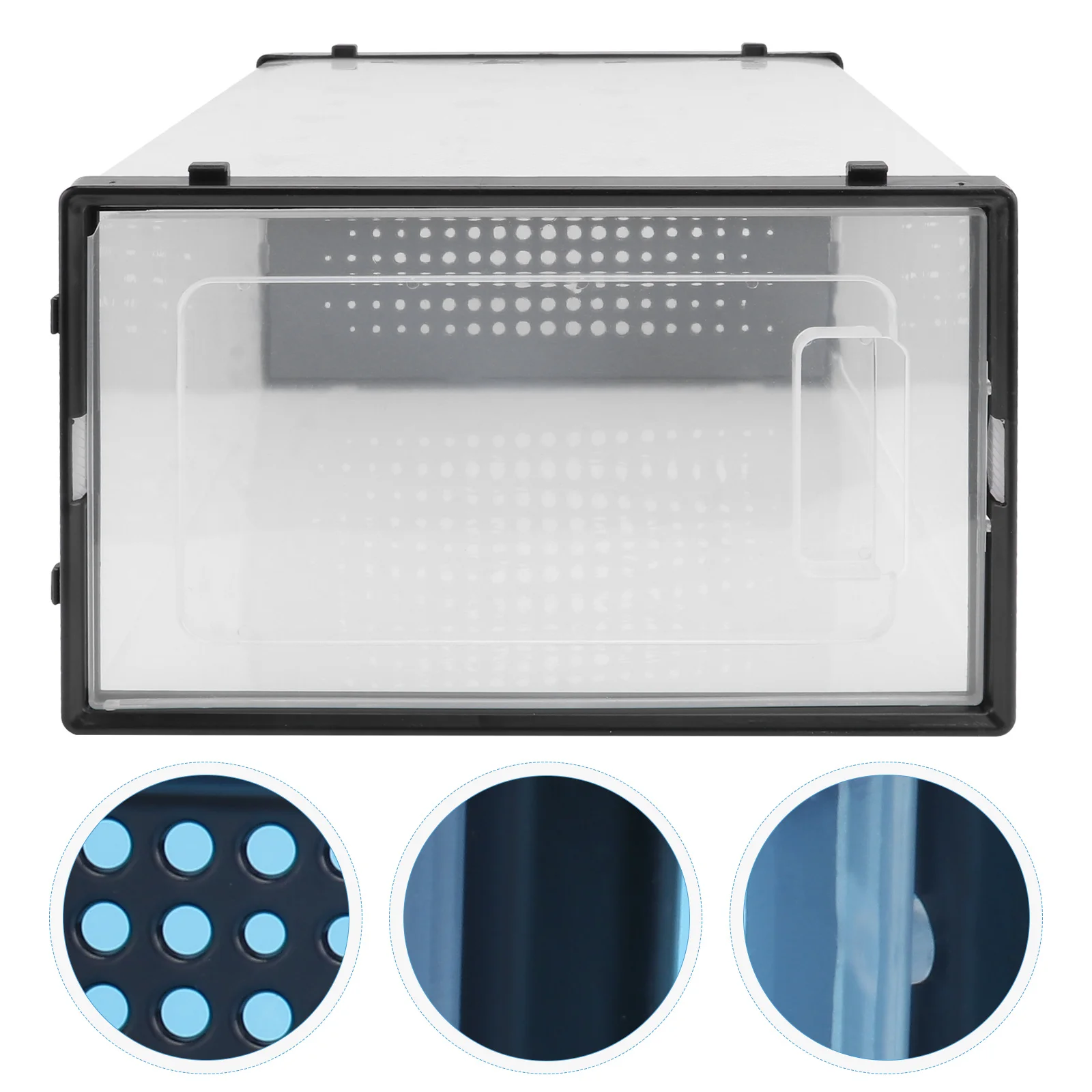 

1Pcs Thickened Transparent Shoe Storage Box Plastic Clamshell Design Shoe Organizer Container for Home Use Shoes Box