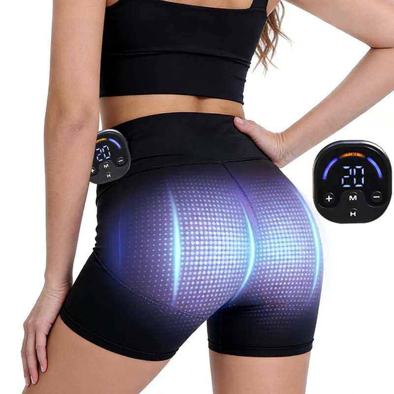 EMS Microcurrent Yoga Shorts Butt Lifter Hip Trainer Body Shaping Slimming Fitness Massage Pant Enhance Buttocks for Gym Fitness