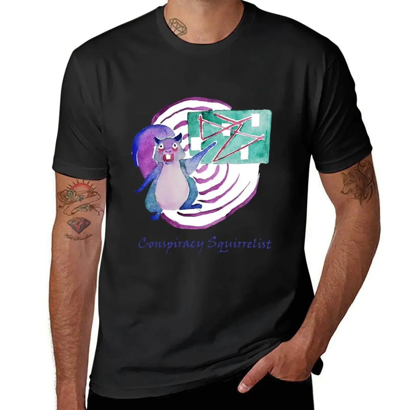 Conspiracy Squirrelist T-Shirt Aesthetic clothing new edition men t shirt