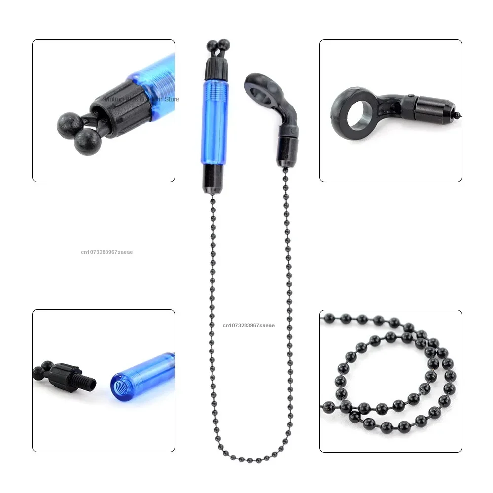 1pc Bite Alarms Carp Fishing Hangers Bobbins Swingers Indicators Fishing Alarm Swinger Steel Chain Bite Alarm Fishing Tools