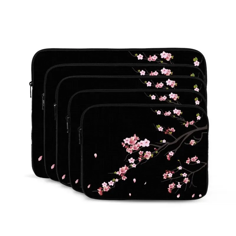 Japanese Sakura Cherry Blossoms Laptop Sleeve Bag Portable Business Briefcase Protective Case for Ultrabook Notebook Tablet 17in