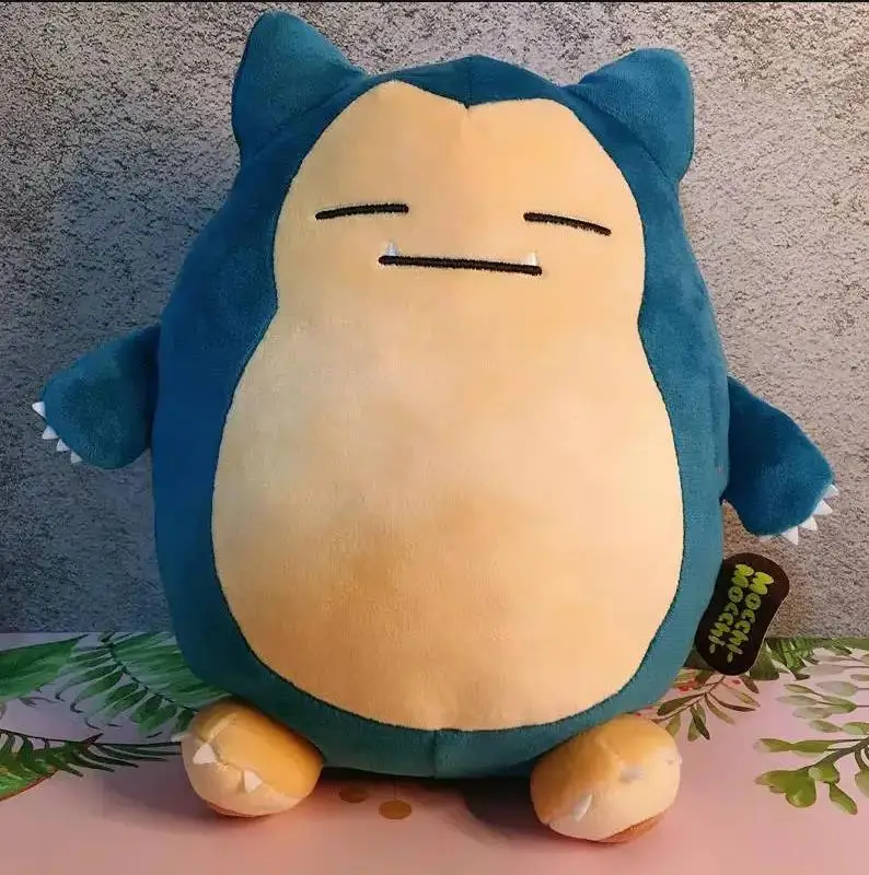 Original Japanese anime Pokemon Mocchi-Mocchi Snorlax Plush toys dolls Children's birthday Presents