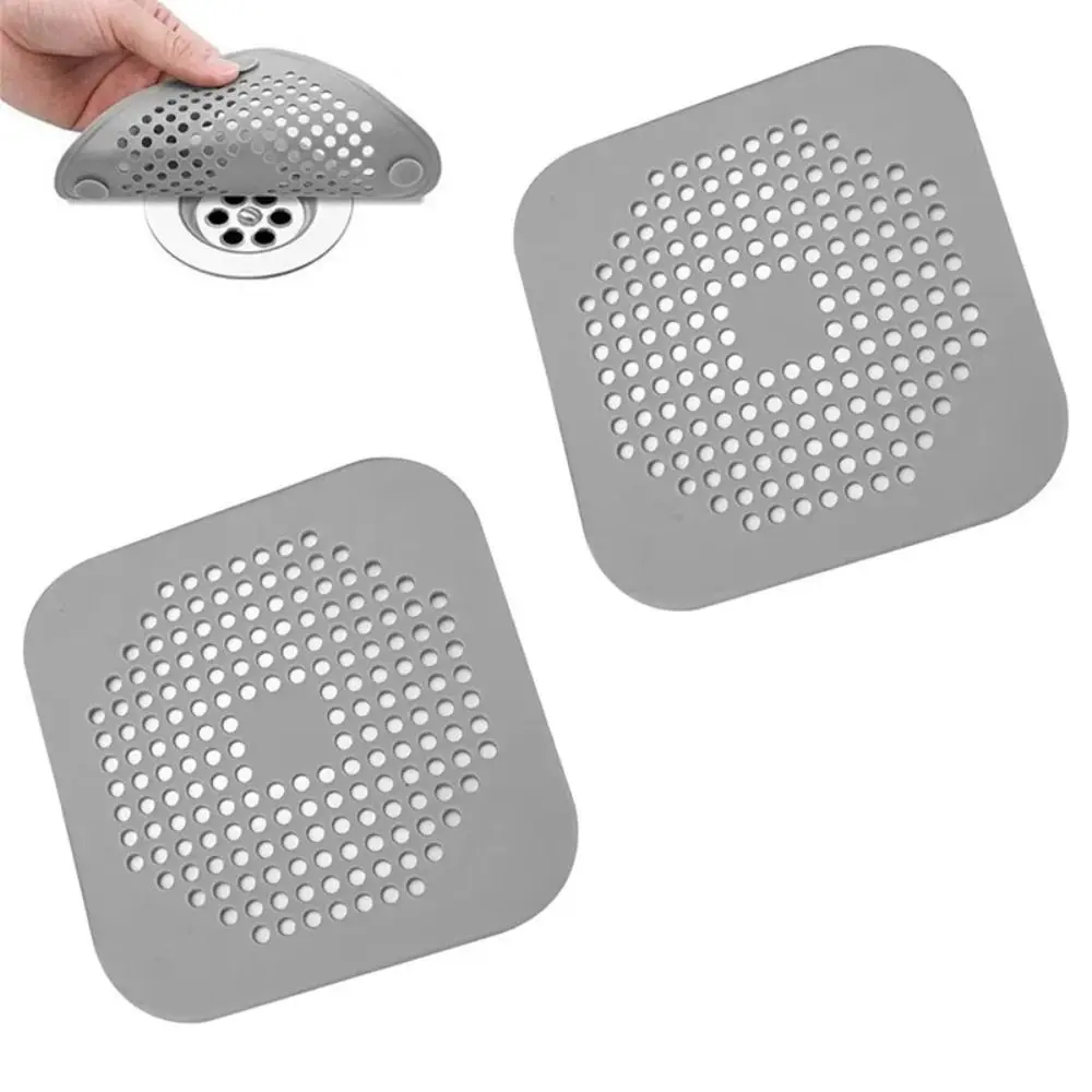 Durable Silicone Kitchen Sink Strainer Hair Drain Catcher Shower Drain Strainer Adsorption Sink Strainer Floor Drain Filter
