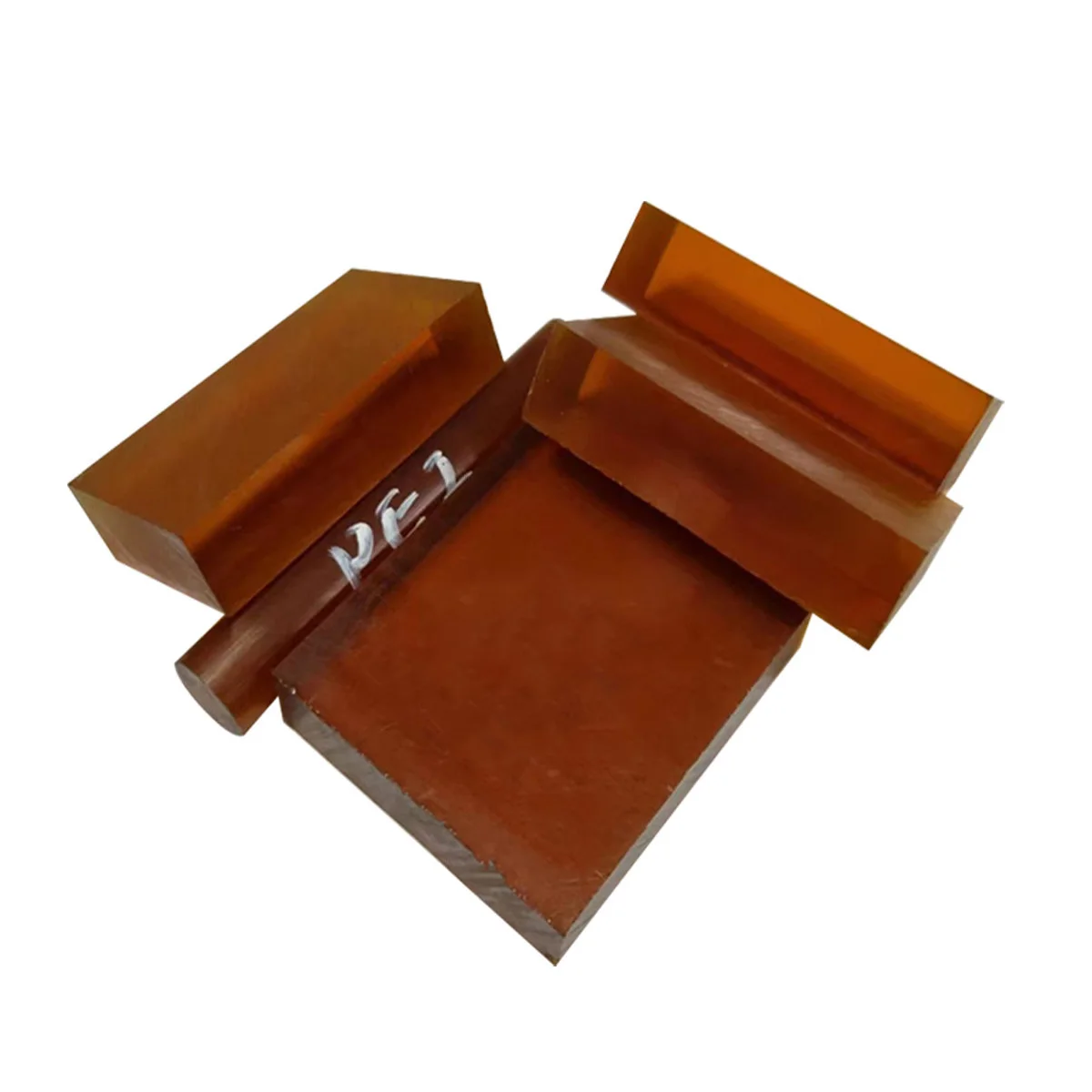 High Heat Resistant Amber PEI Polyetherimide Sheet, Engineering Plastic Panel for CNC Machining Custom Parts