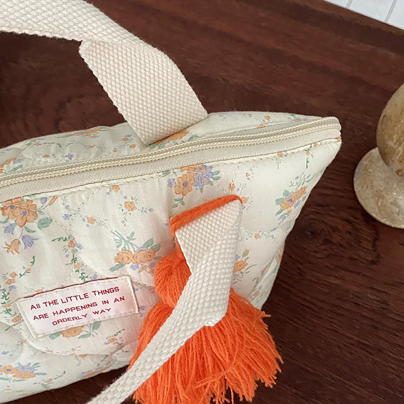 Borsa da pranzo isolata trapuntata borsa a mano piccola coreana per donna borsa da Picnic per alimenti per bambini portatile per bambini