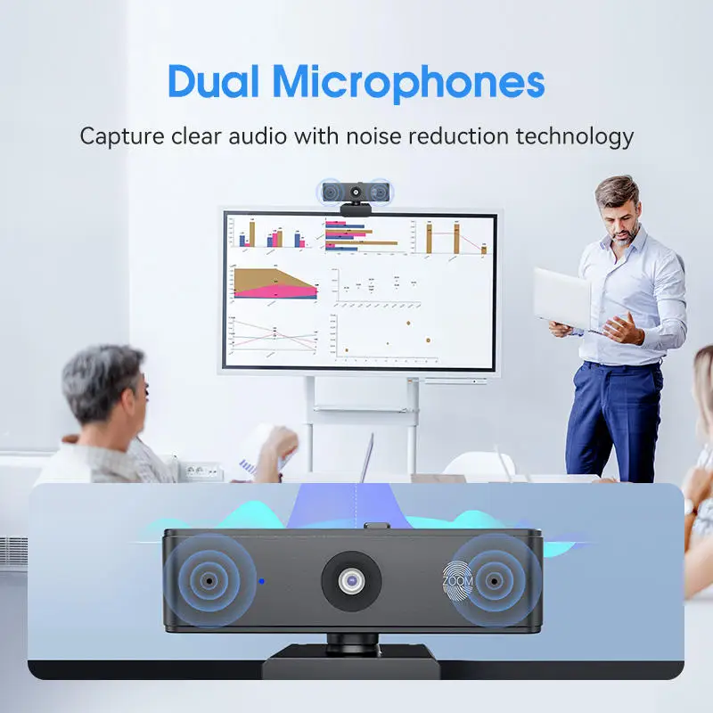 4K UHD 8MP 90fps  8X Zoom USB Webcam For PC Laptop Video Smooth Camera For Business Meeting Online Teaching Boardcast Webcam - view 4