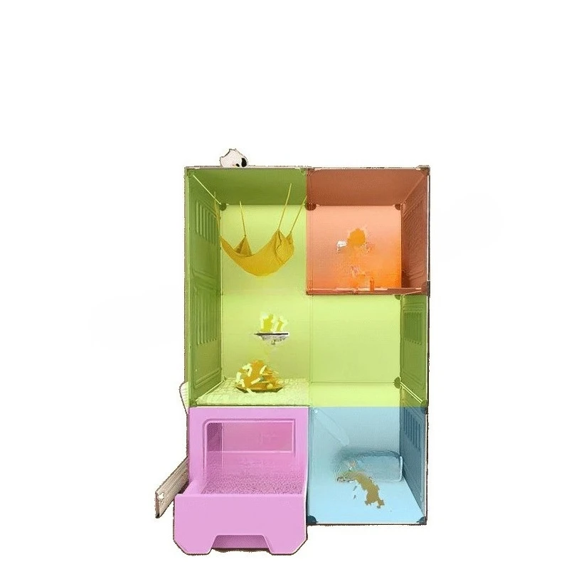

Cat villa cat litter box integrated, household indoor, large free space, does not occupy an area