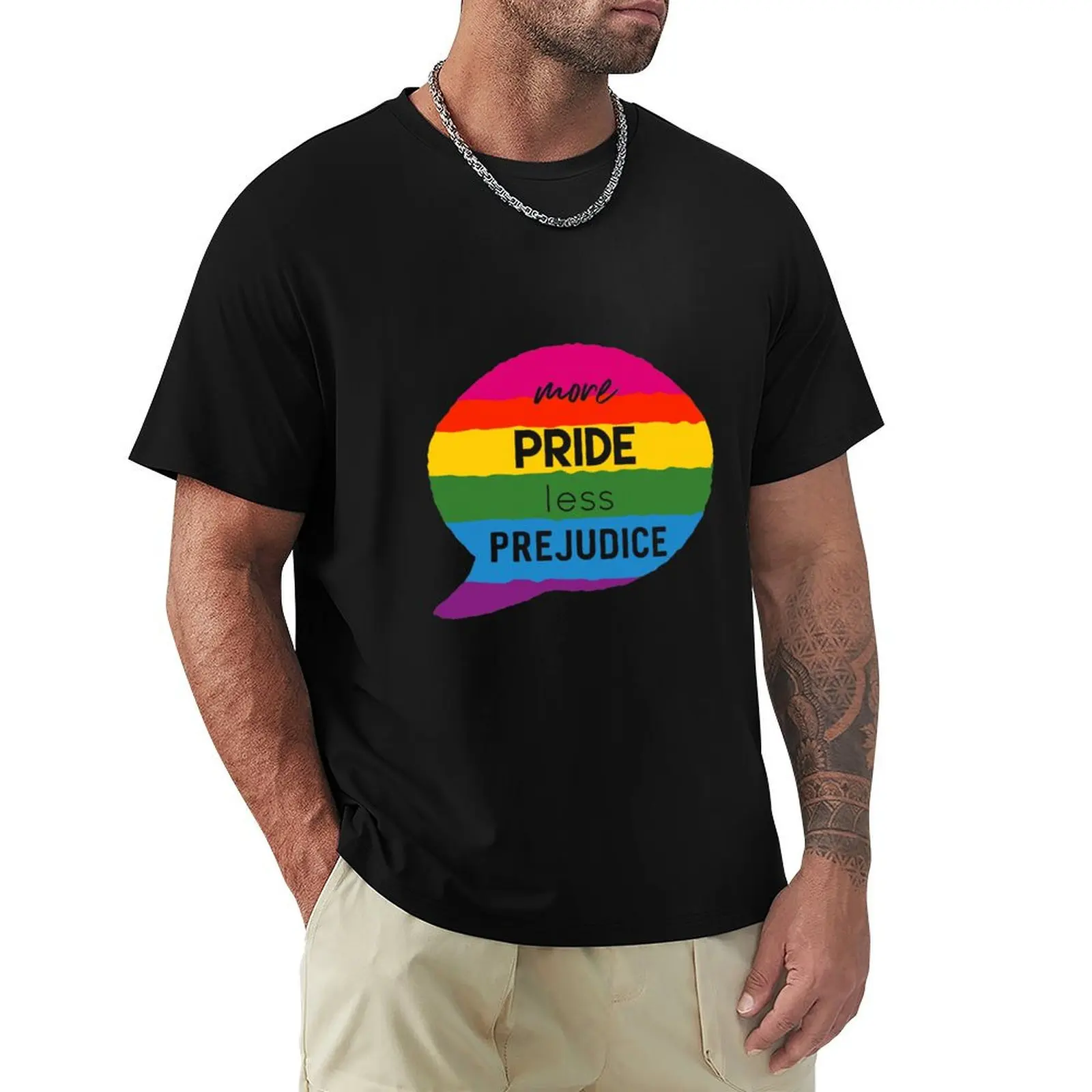 More Pride Less Prejudice T-Shirt t shirt personalised T-Shirt