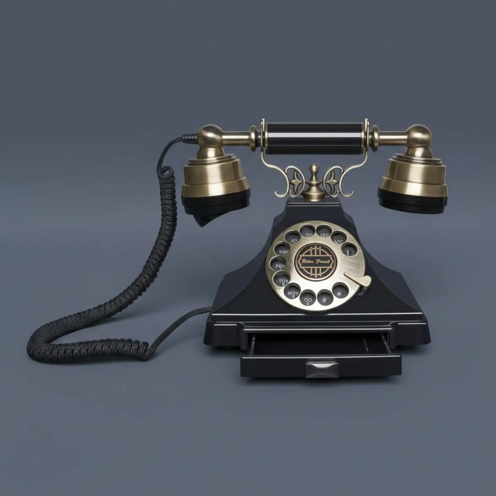 Rotary Phone Classic Ringtone Retro Telephone Retro Rotary Telephone Plug and Play Vintage Phone Guestbook for Event Planners view 4