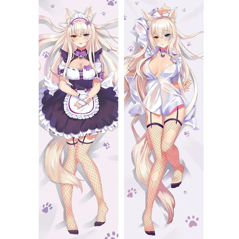 Game Nekopara Coconut Dakimakura Full Printed Hugging Body Pillowcase Throw Pillow Case Cover Collection Gifts 150/160/170/180cm