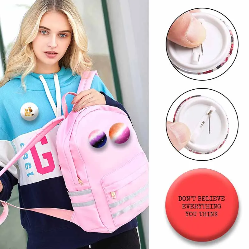 Equality Hurts No One Pins Cute Funny Snap-in Brooch Round Plastic Jewelry Badge Clothes Backpack Shoes Accessories Friend Gifts