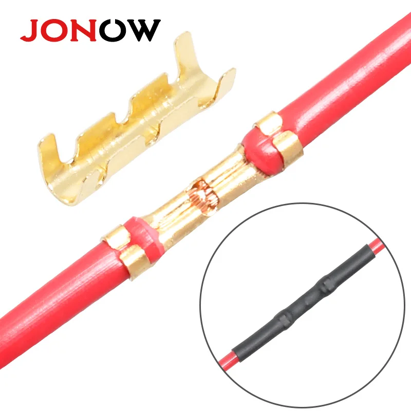 50/100 Set U-Shaped Wire Connectors Quick Connection 0.5-1.5mm² Cable Sealed Sleeve Insulation Electrical Crimp Terminals