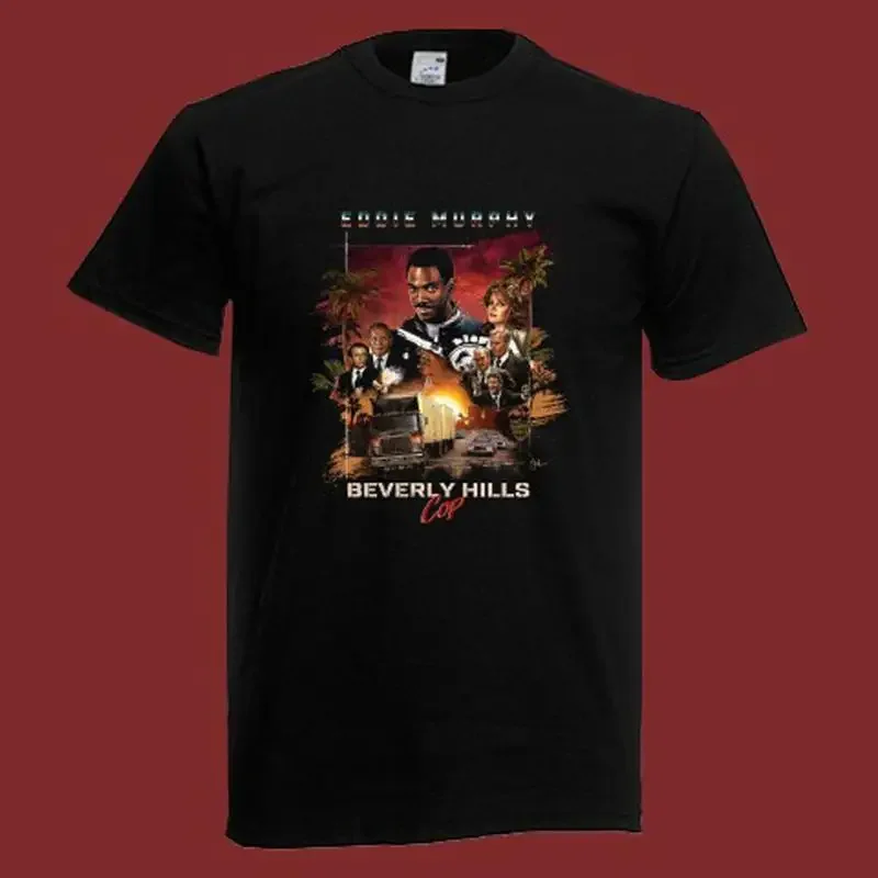 Beverly Hills Cop Movie Men's Black Size S-5XL