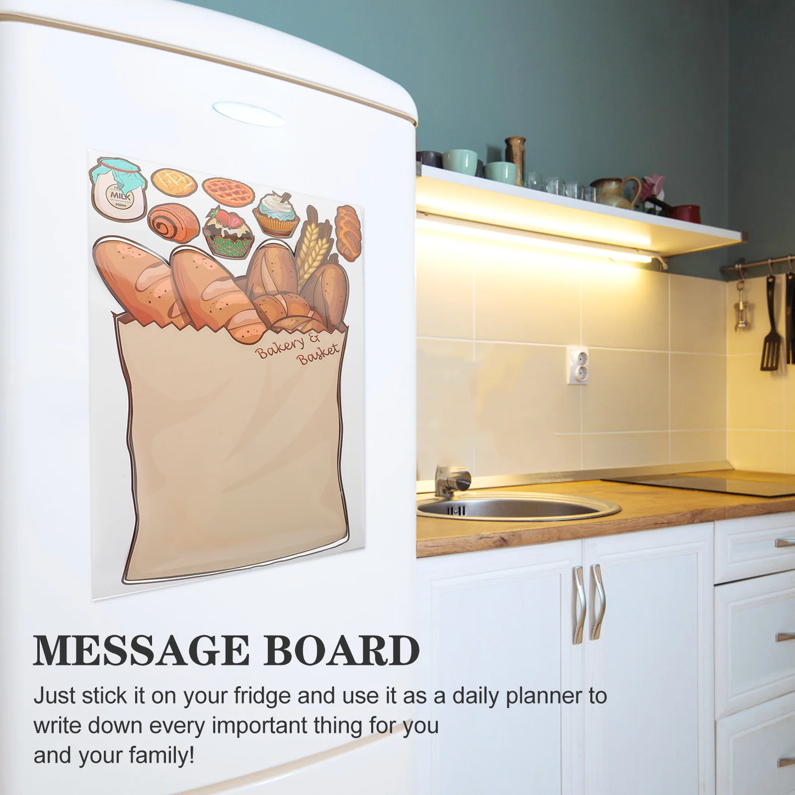 

1Set Magnetic Refrigerator Planning Whiteboard Sticker Message Board Schedule List Memo Reminder Magnetic Message Board