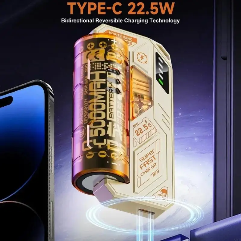 22.5W Replaceable Battery Charging Adapter 20000mAh Capacity 5000mAh Battery 83CE