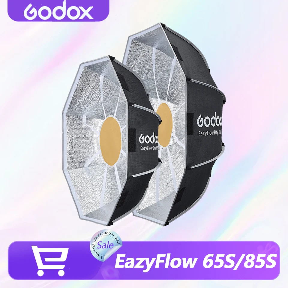 Складной бьюти-диск Godox EazyFlow Bty 65S/85S с креплением Bowens, профессиональный световой прибор для фотостудии, быстрая установка