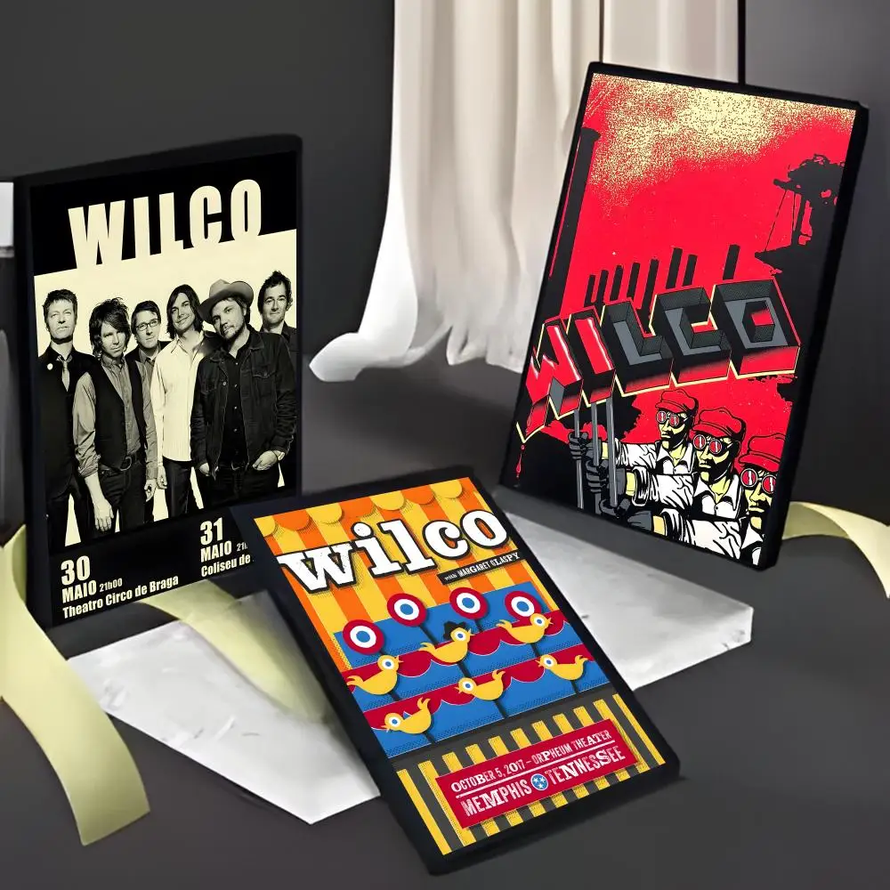 Mellow Indie American Band W-Wilco Poster American Film Mural Home Childrens Room Wall Decor Print