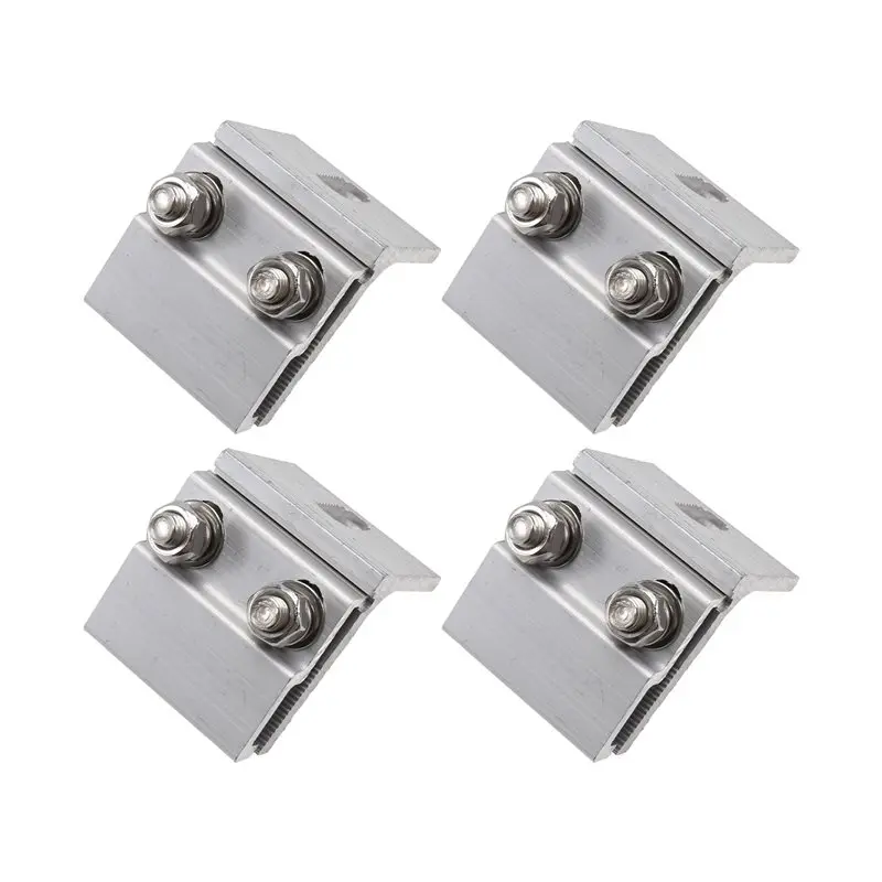 [B17B!】 4Pcs Solar Panel Clamp PV Panel Fixing Clip For PV Modules Rail-Free Systems