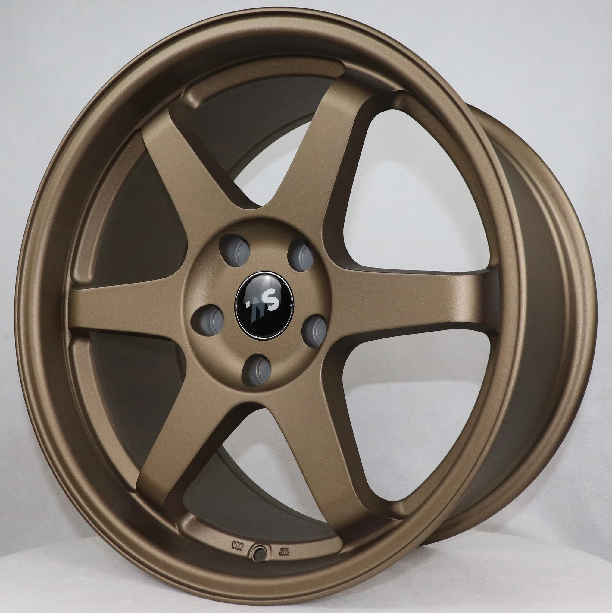 1PC TE37 bronze finish 5x100 passenger car wheels 120 pcd 5 holes 18 inch sport rims for racing