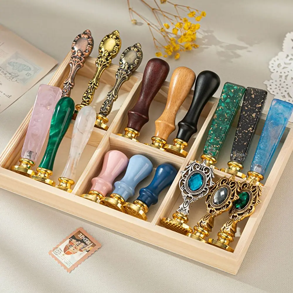 Hand Account Invitation Card Wax Seal Stamp Handle Scrapbook Decoration Fire Paint Seal Stamp Handle Wax Stamp Accessories