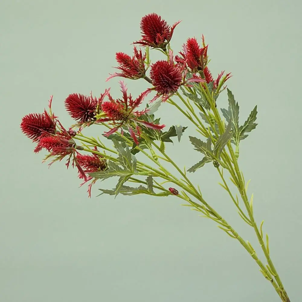 Real Touch Artificial Sea Holly Branch Handmade Exquisite Simulation Sea Holly Flowers Realistic Fake Flowers