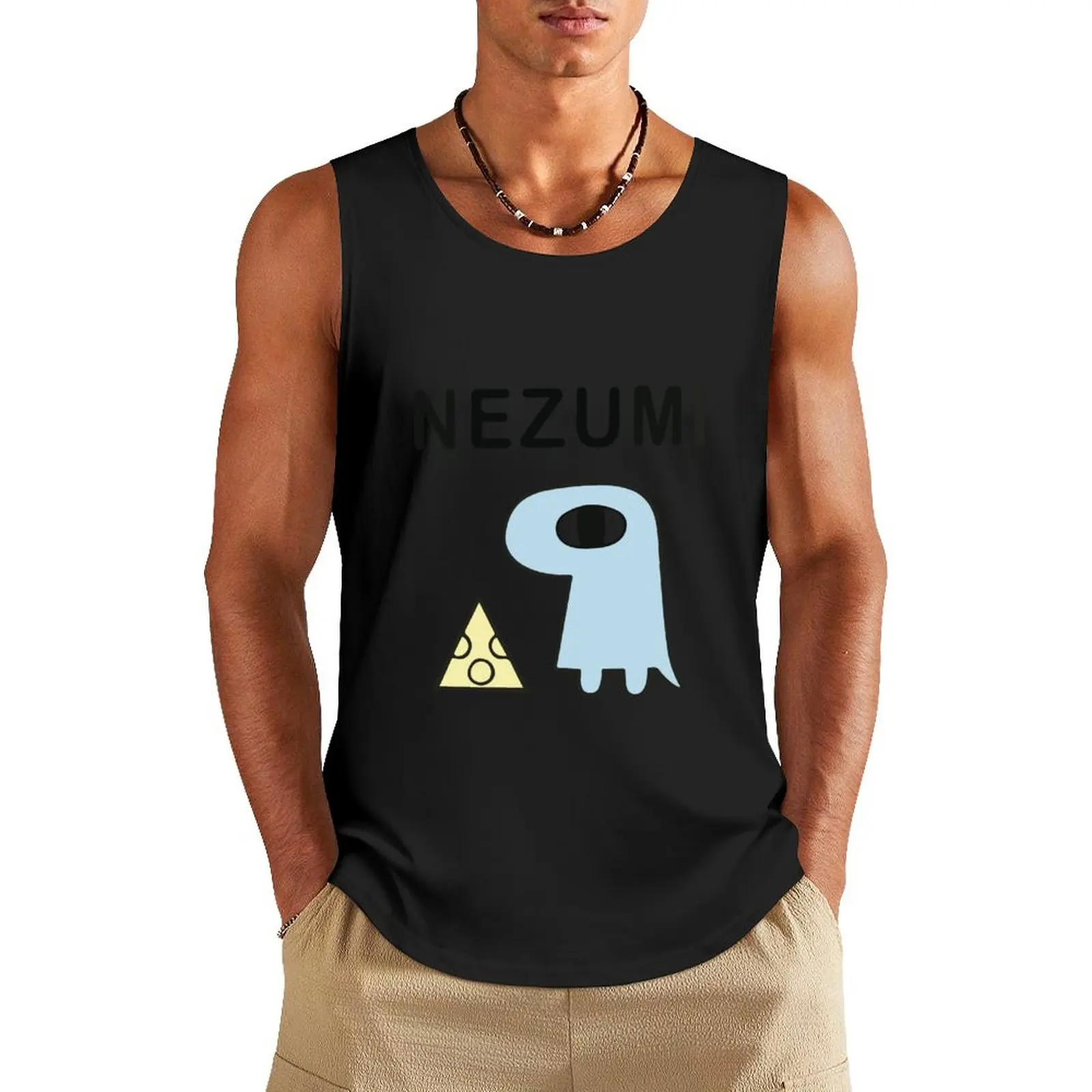 Nezumi - Nichijou Tank Top sleeveless Men's t-shirts Man gym clothes