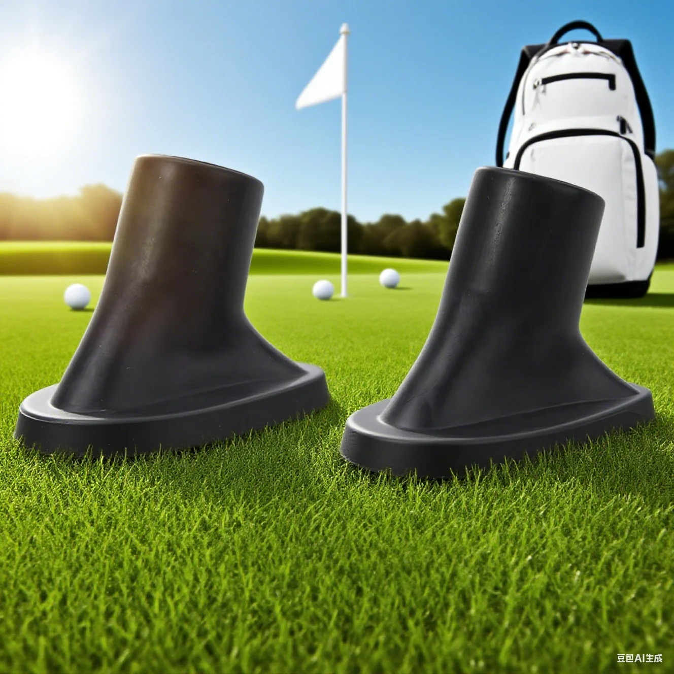 2pcs Replacement Rubber Feet For Golf Bags - Stand Feet Lightweight Golf Training Aid Supplies High Quality
