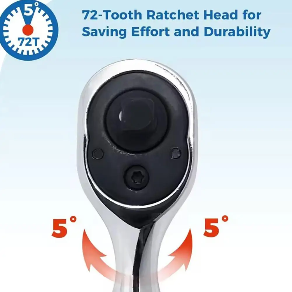 

Мини-трещотка с двумя головками и приводом 1/4 дюйма, отвертка, гаечный ключ, авто гаечный ключ, ремонт трещотки H2Y5