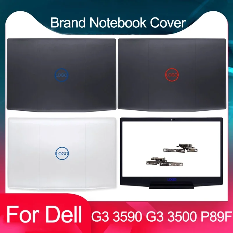 New For Dell 15 G3 3590 G3 3500 P89F Laptop LCD Back Cover/Front Bezel/Hinges Blue Red White Screen Rear Lid Case