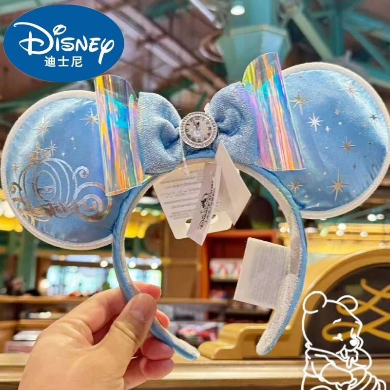 

Original Disney Princess Cinderella Pumpkin Carriage Cinderella Headband Adults Shanghai Disneyland Park Hair Hoop Girl Gifts