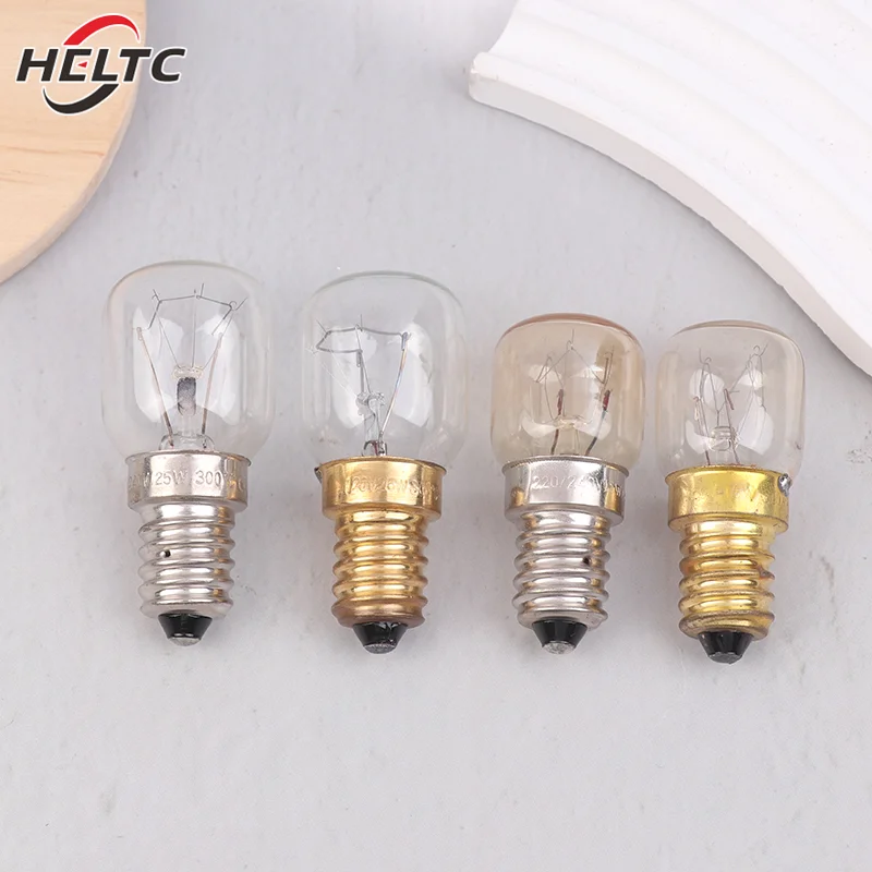 High Temperature Bulb 120/220V 15W 25W E14 300 Degree T22 Microwave Oven Light Bulbs Steamer Lamp Bulbs Salt Light Bulb