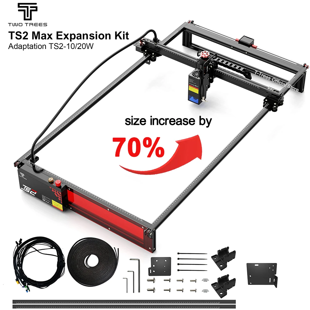 

Twotrees Extension Kit Laser Engraving Machine Upgrade Kit 780x450mm DIY Expand Kit Aluminum Frame for TS2 Laser Engraver Parts
