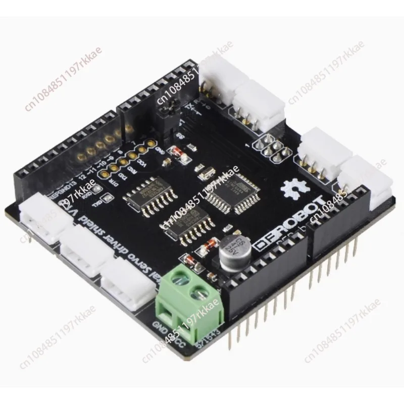 The digital servo shield DRI0027 compatible with Arduino