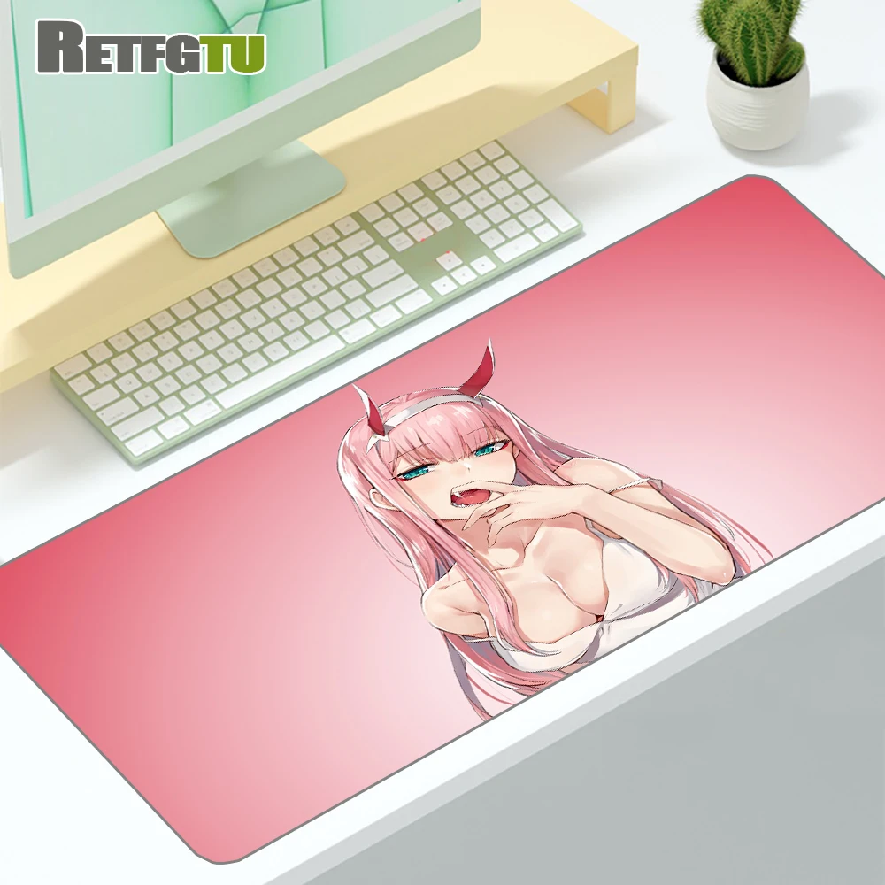 Zero Two Darling In The Franxx Anime Gaming Mouse Pad XXL Extended Mousepad XL Rubber Computer Keyboard Desk Mat