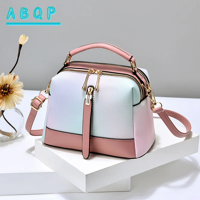 

Gradual Change Color Small Bag Women 2025 New Fashion Texture Niche Shoulder Messenger Bag Large Capacity Wallet Handbag