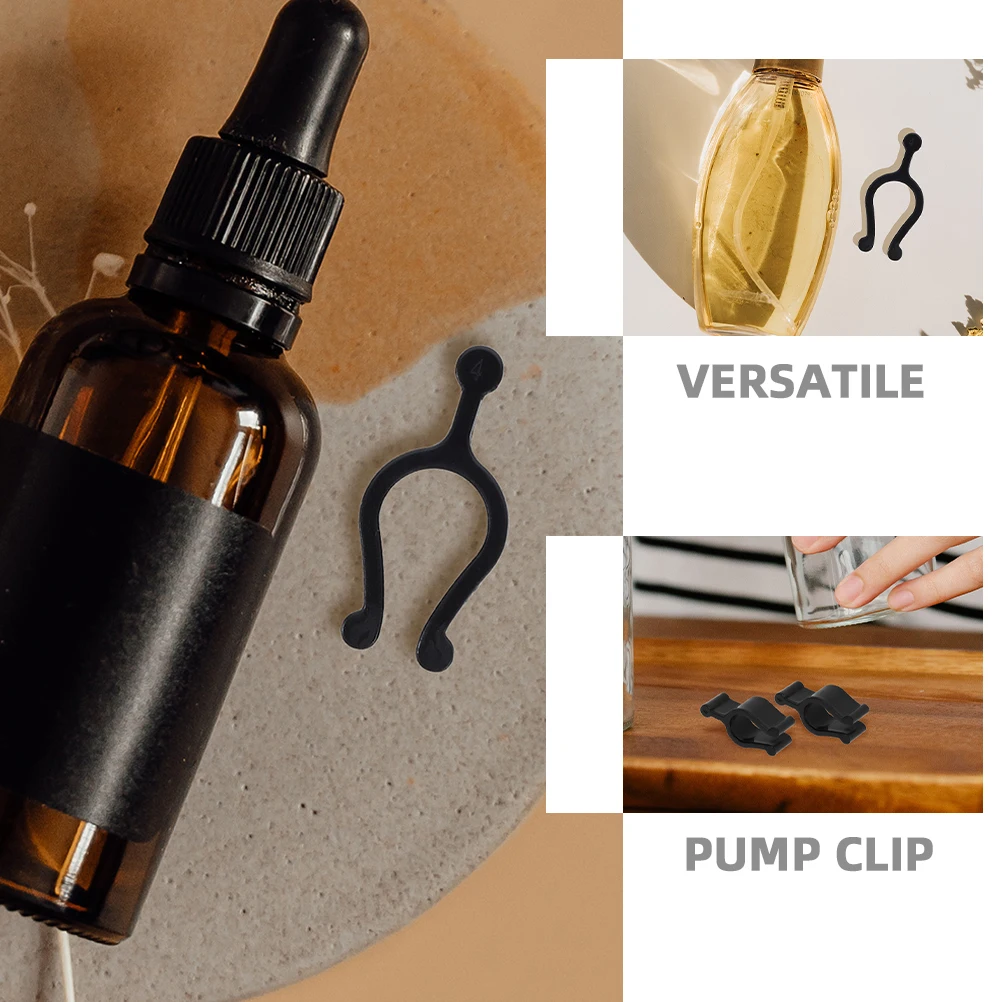

50Pcs Plastic Lotion Pump Clip Makeup Remover Oil Pump Clamp Cosmetic Bottle Lock Leakproof Lotion Shampoo Dispenser Accessories