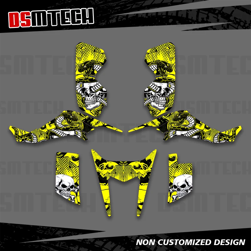 DSMTECH For SUZUKI LTZ400 LTZ 400 KFX400 KXF 400 2003 2004 2005 2006 2007 2008 Full Graphics Decals Stickers Kits