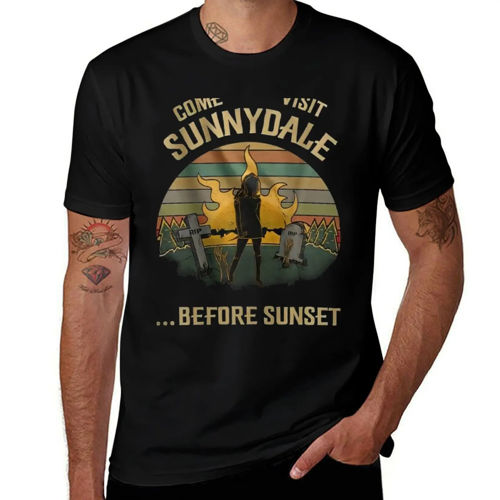 

Come visit Sunnydale before sunset Classic T-Shirt funny gifts tops tee shirts for men