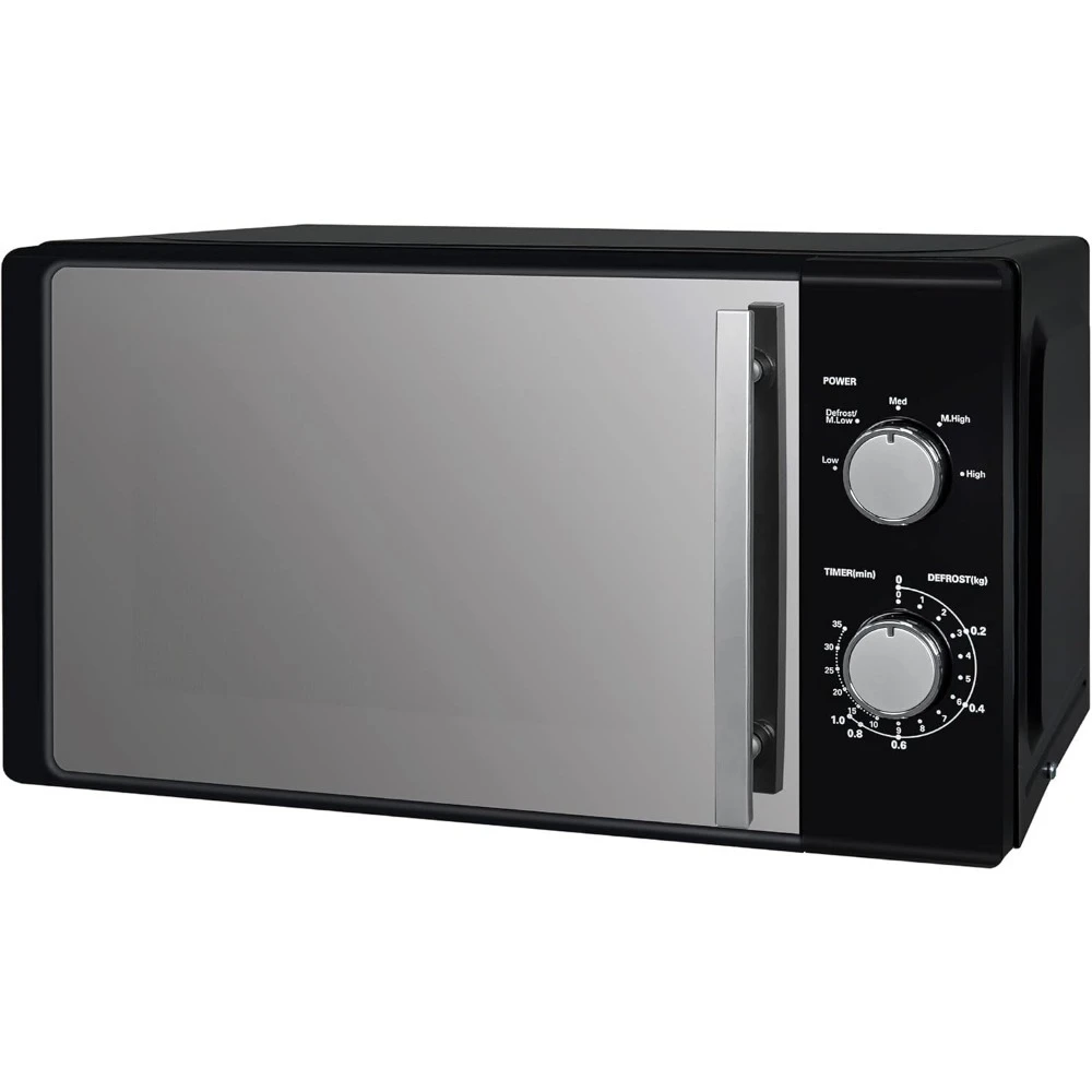 20L 800W Manuelle Mikrowelle mit 5 Leistungsstufen Timer Auftau-Funktion Einfache Reinigung