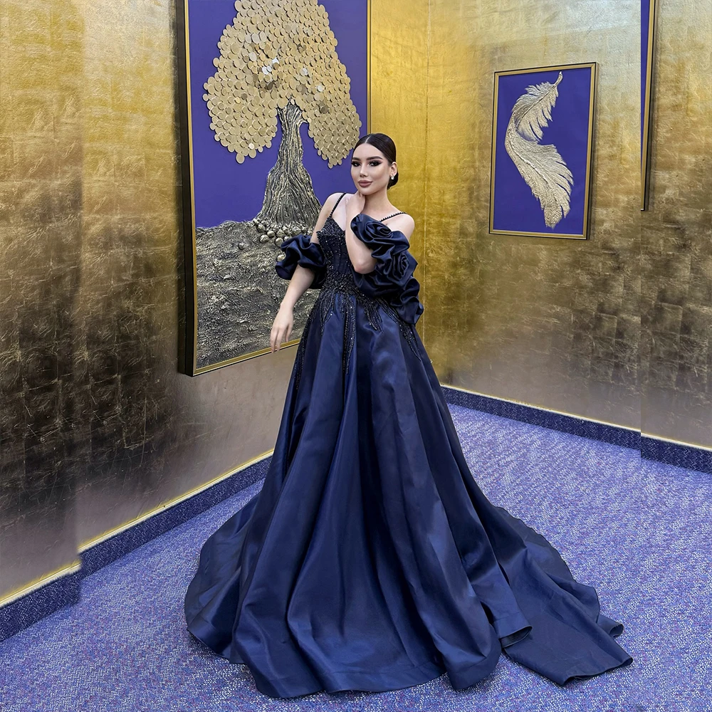 

Luxury Wedding Dresses Halter Sleeveless Backless Bride Dress with Beading Sequined A-Line Sweep Train Bridal Gown Customizd