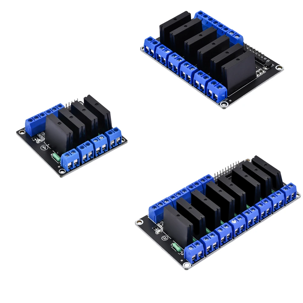 4 6  8 Channel  DC 5V Relay Module Solid State low Level SSR AVR DSP G3MB-202P Relay Power Supply