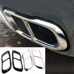 Exhaust pipe tail throat accessories for BMW X5 G05 X6 G06 X7 G07 2019-21 Bright black Car Tail pipes Exhaust Pipe Muffler Cover