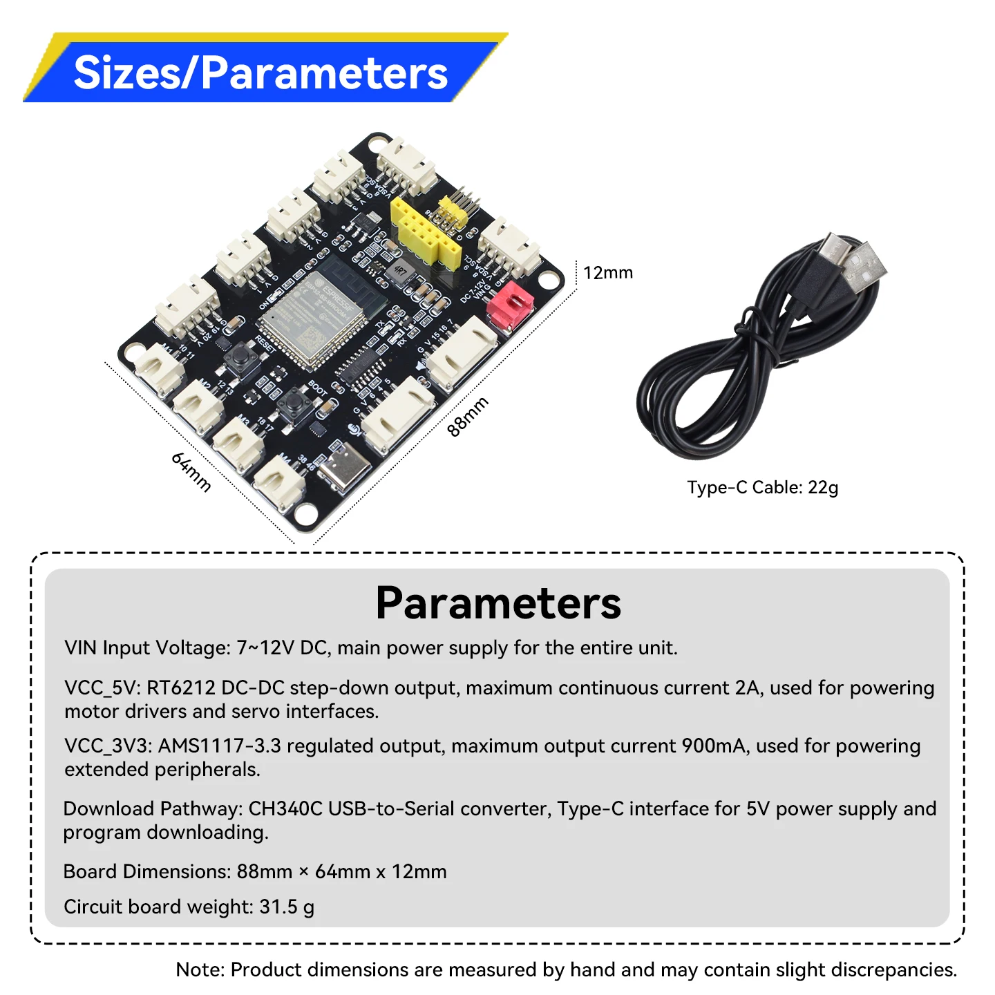 Keyestuido S3 Al Rover Development Board chip WROOM-1-N16R8 For ESP32 S3 Compatible With Lego With Dual Screen Interfaces