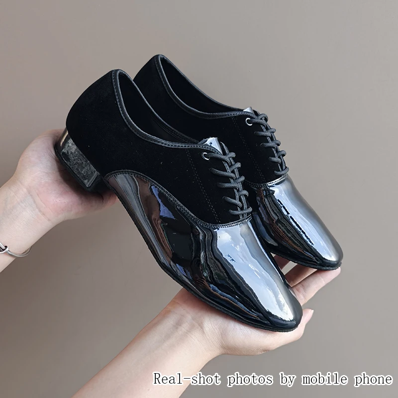 

Men's Modern Shoes Latin Dance Shoes Ballroom Square Dance Shoes Dance Sneakers Breathable Leather Shoes Man Tango Shoes