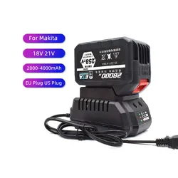 Mini 18V 21V Battery Charger Suitable For Makita Tools EU/US Plug Power Tool Portable High Quanlity Smart Fast Li-ion Charging