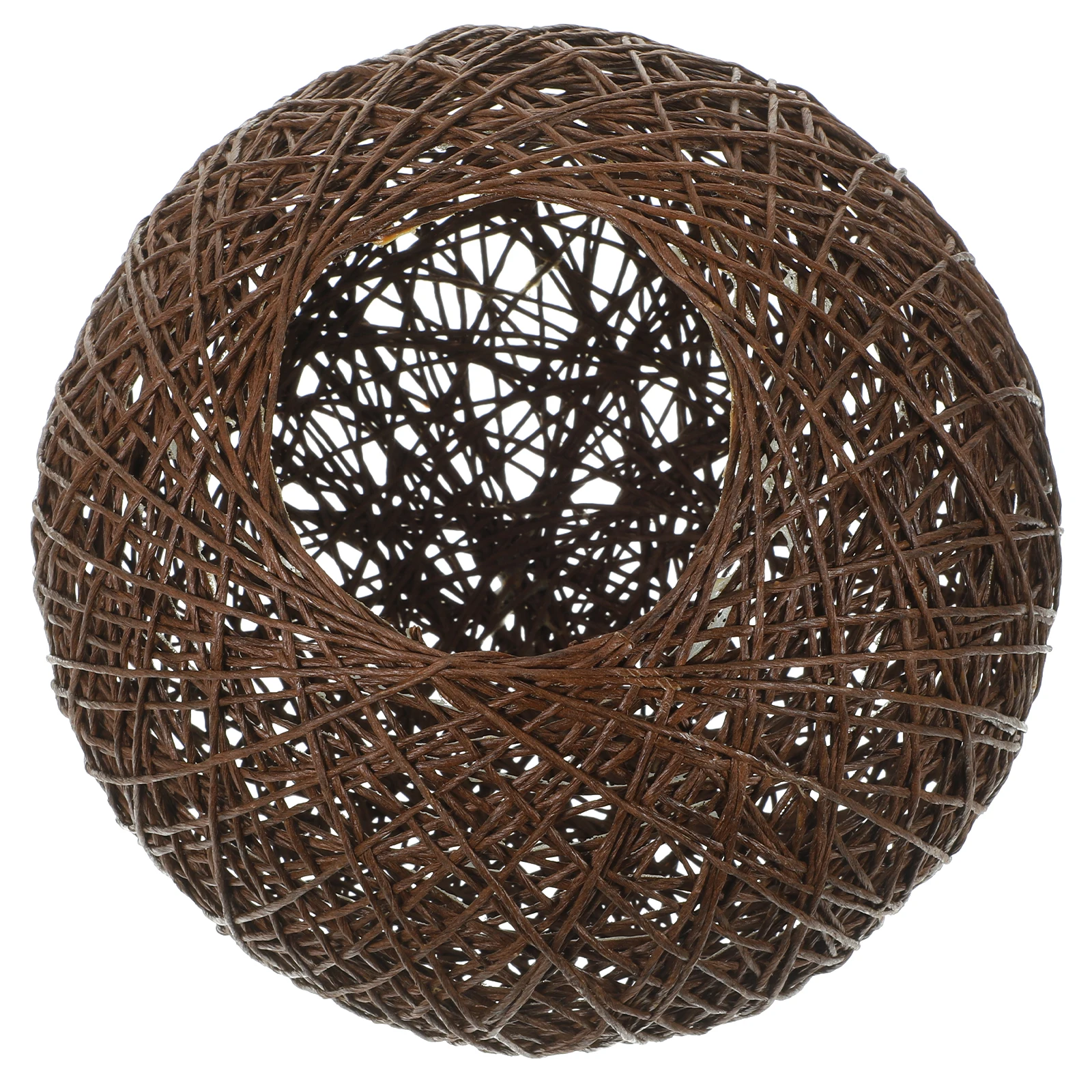 

Rattan Ball Lampshade Decorative Stable Structure Soft Light Protector for Bedroom Living Room Study Creative Ceiling Light